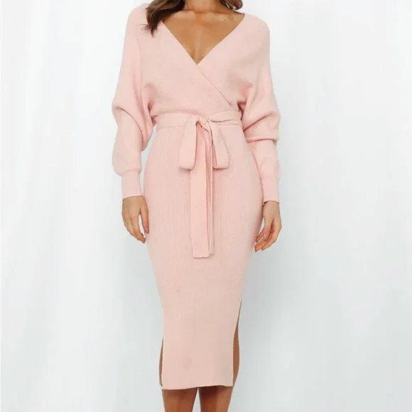 Dresses | Blush Sweater Dress S | Poshmark